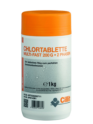 Bild von Cillit Chlortablette Multi-Fast 2-Phasen 200g